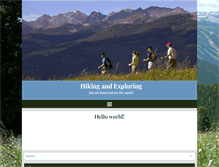 Tablet Screenshot of hikingandexploring.com